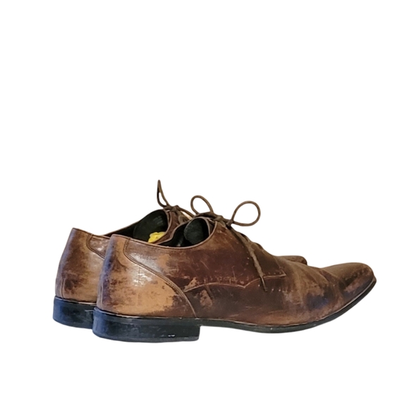 Men Brown Leather Oxfords By Stacy Adams Size 12/Men Designer Shoes/ Men Dress S - Picture 5 of 8